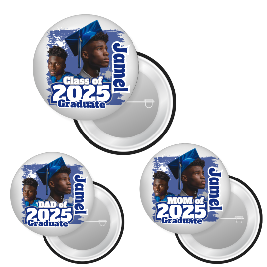 🎓Celebrate Success in Style with our 2025 Custom Graduation BUTTONS!🎓