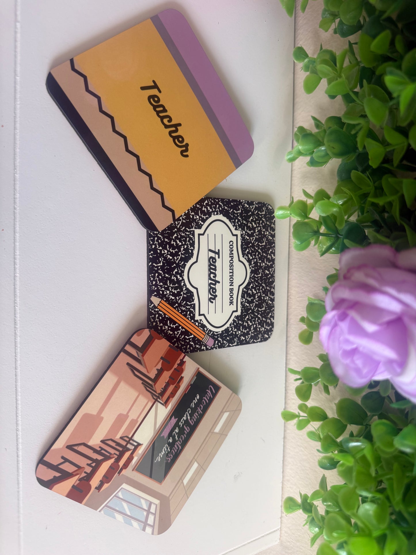 Teacher Coasters – Appreciation Gift (3 Designs)