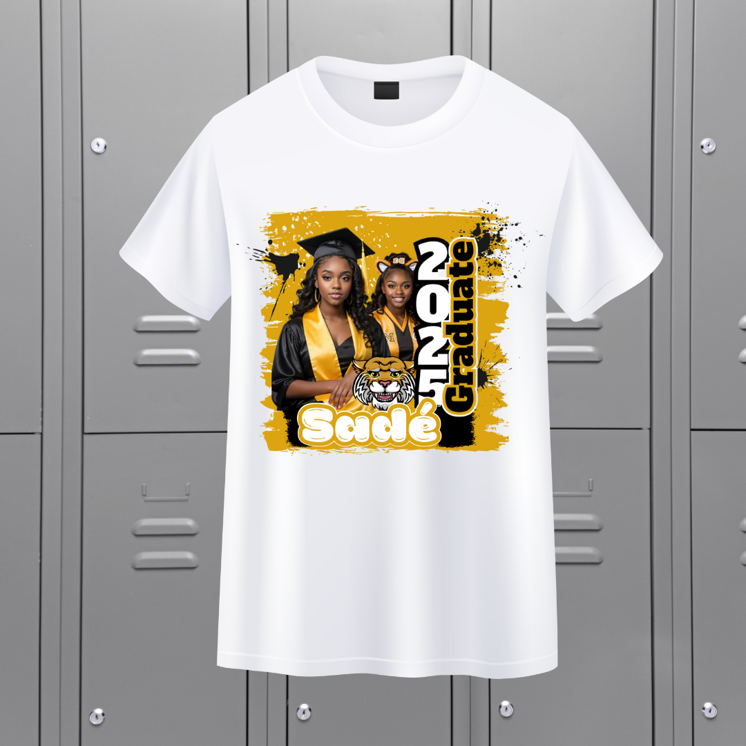 Custom Middle Design T- Shirt