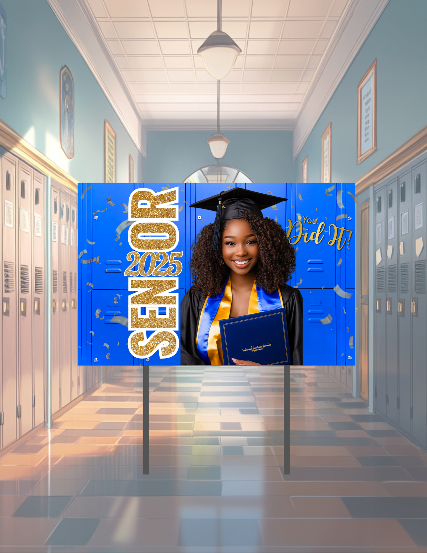 Senior Graduation Yard Sign | Custom Photo Yard Sign | Class of 2026 Lawn Sign | Personalized Graduation Party Decoration