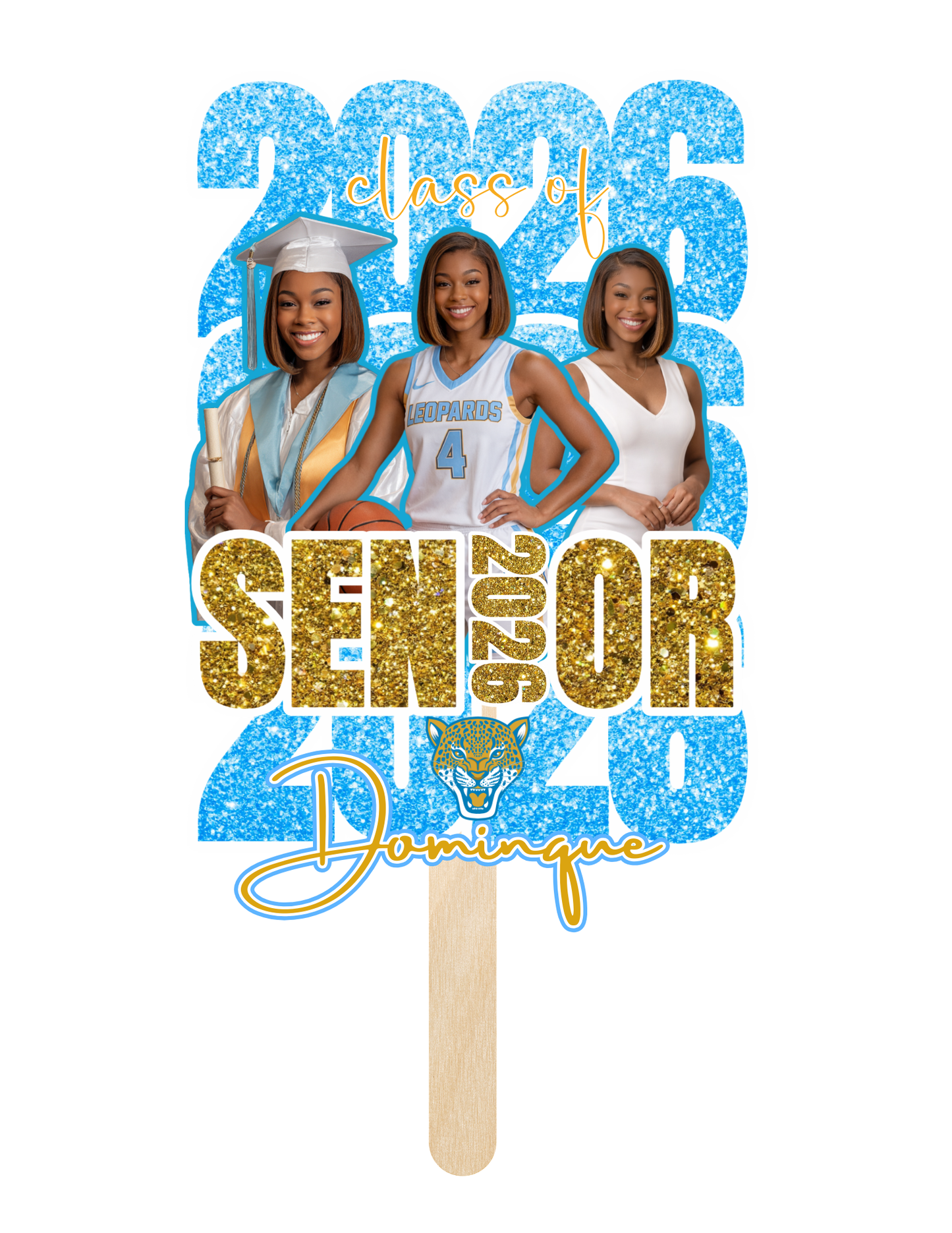 2026 Custom Graduation Stole and/or Cap,Fans and Buttons!🎓