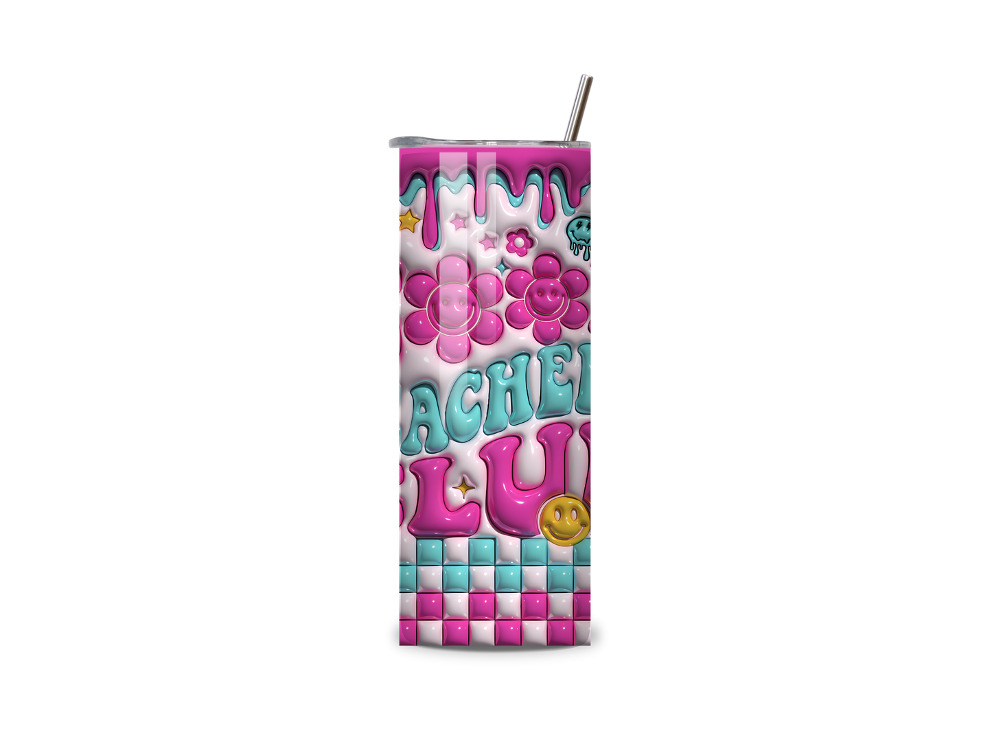 Cool Teachers Club- 3D Inflated Style 20 oz Skinny Tumbler (Copy)