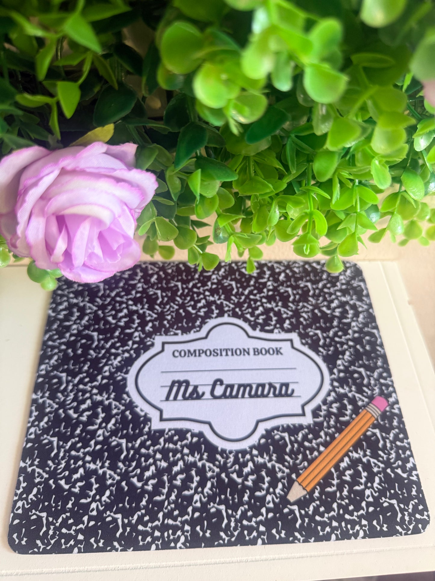 🍎 Teacher Mouse Pad – 9x7 Custom Desk Essential