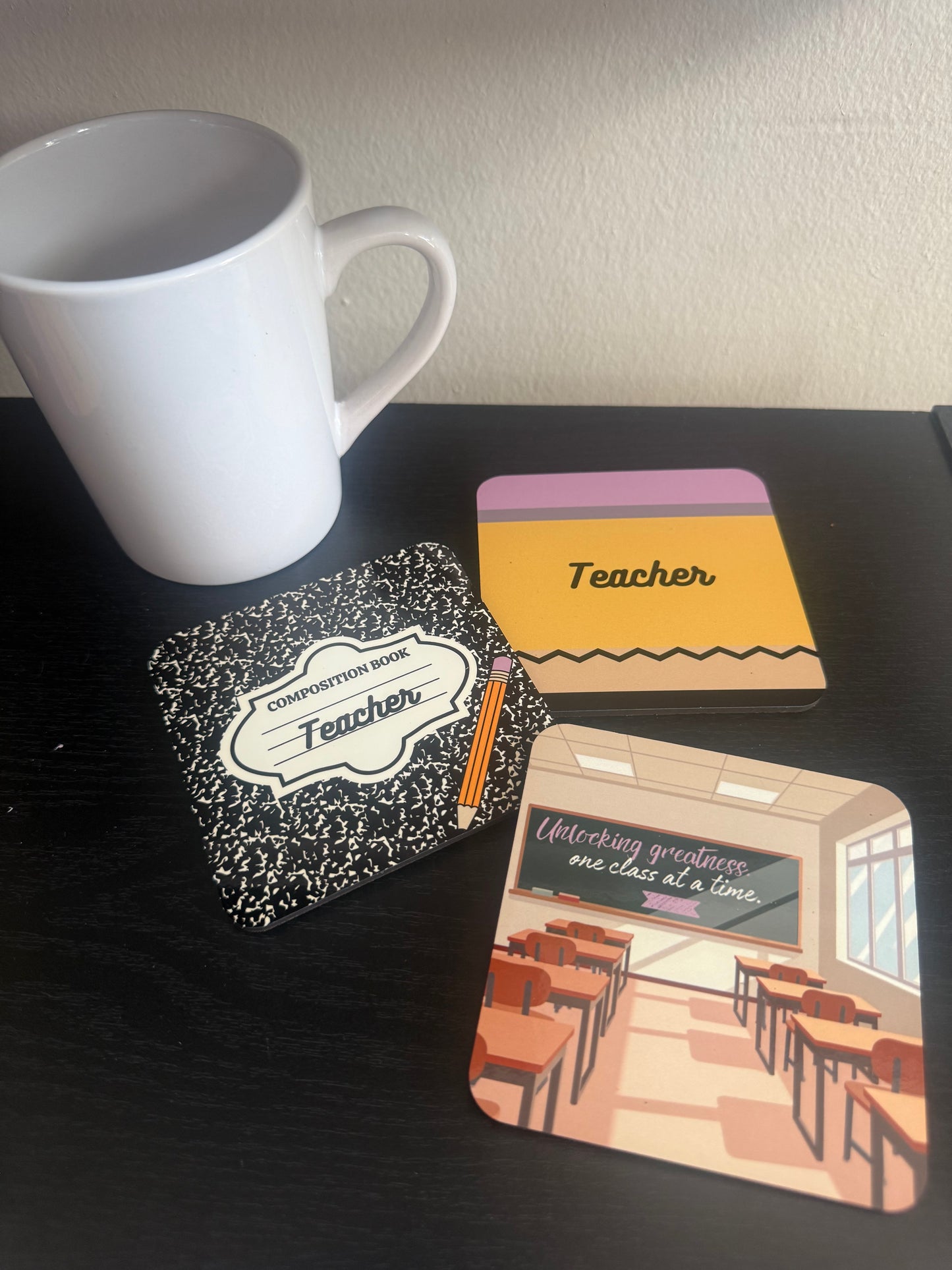 Teacher Coasters – Appreciation Gift (3 Designs)
