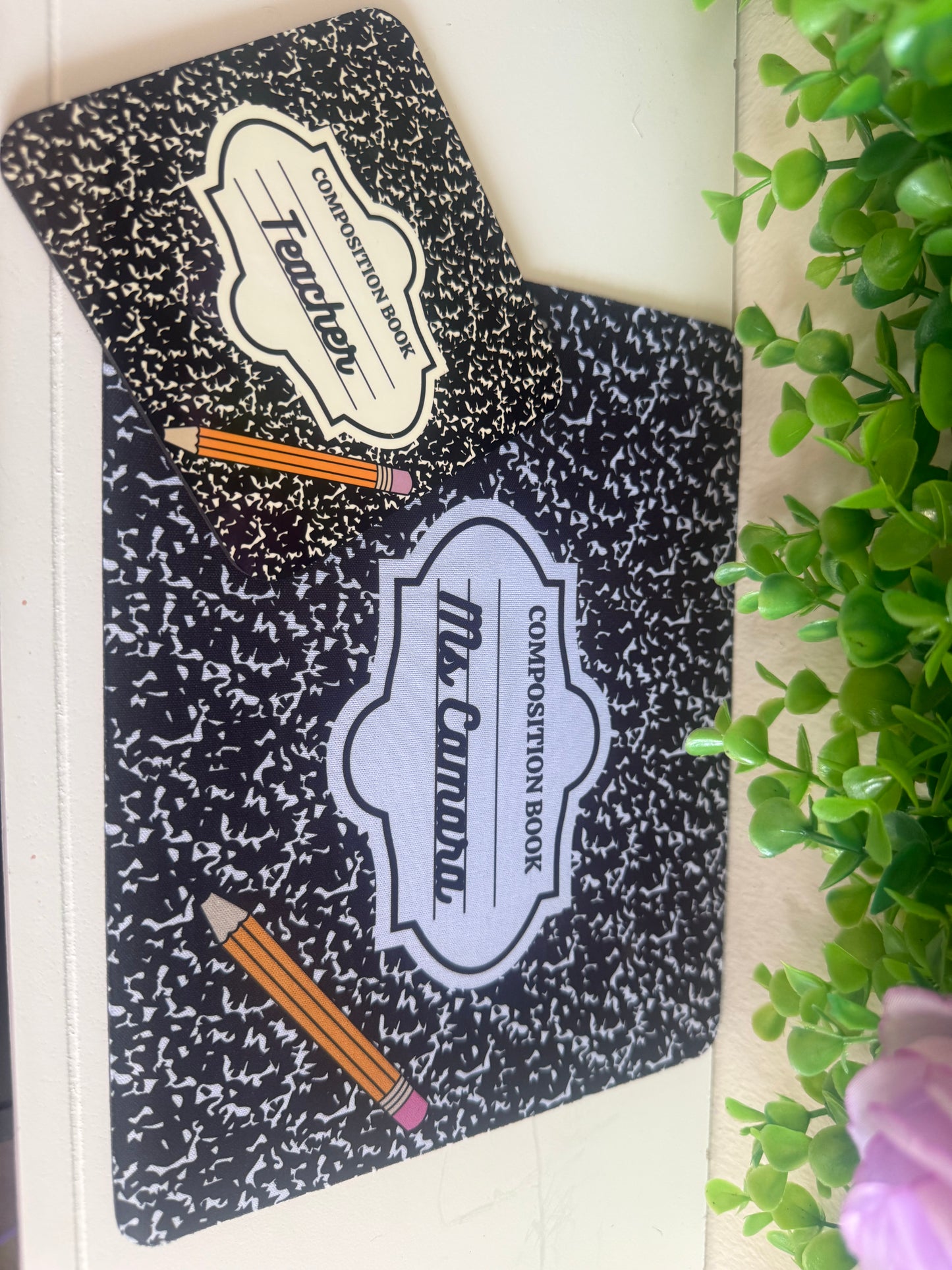 🍎 Teacher Mouse Pad – 9x7 Custom Desk Essential