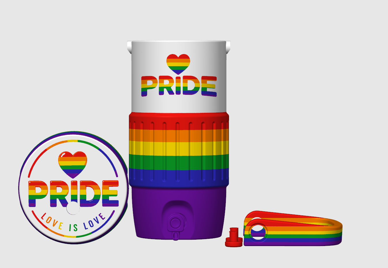 Love is Love Pride Can Holder Koozie 12 oz standard and Skinny