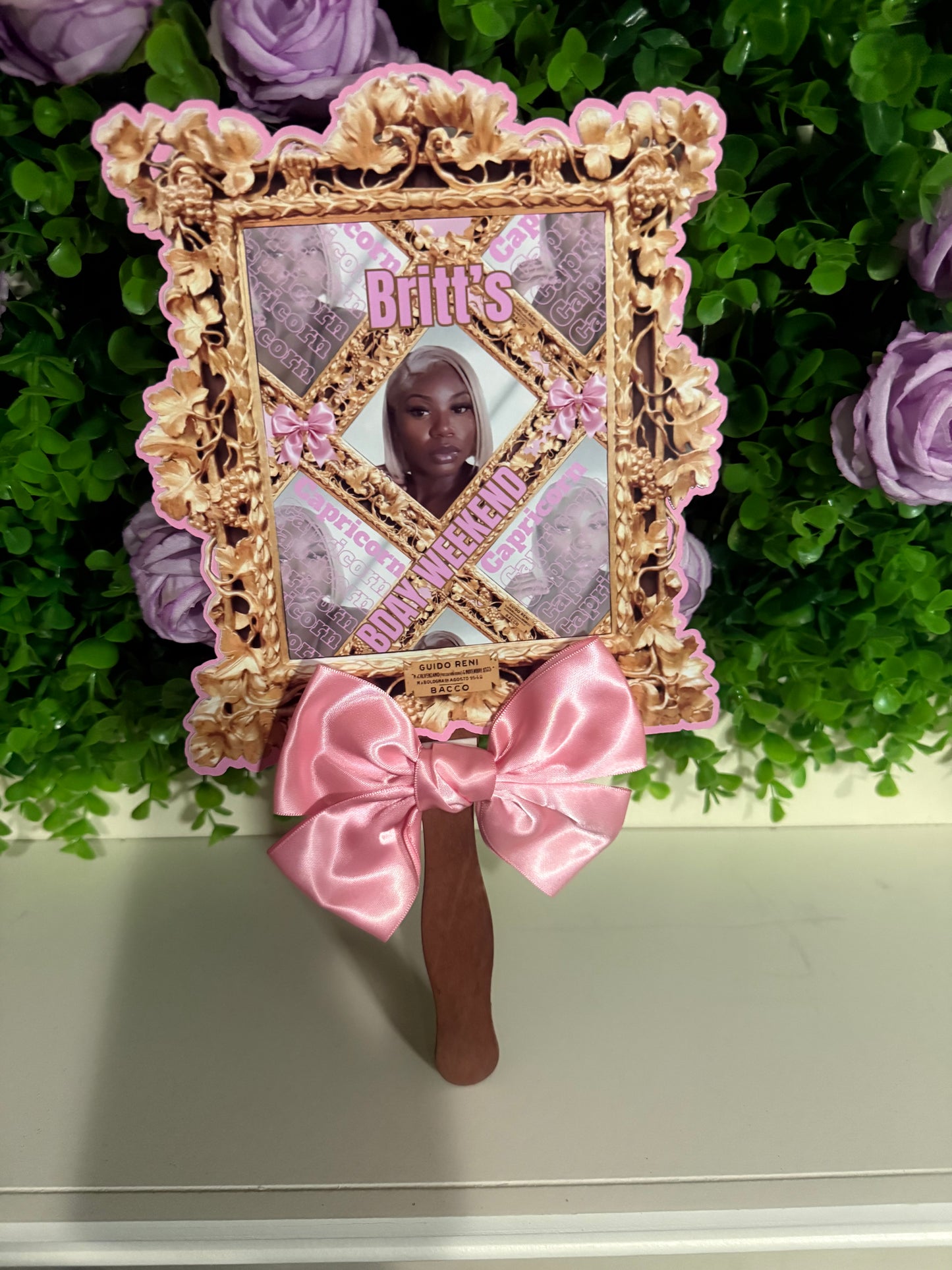 Custom Birthday Hand Fans | Personalized Photo Party Fans | Birthday Weekend Party Favors | Girls Trip Accessories | Birthday Celebration Fans
