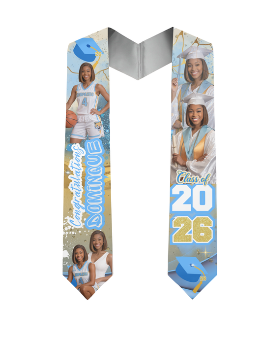 2026 Custom Graduation Stole and/or Cap,Fans and Buttons!🎓