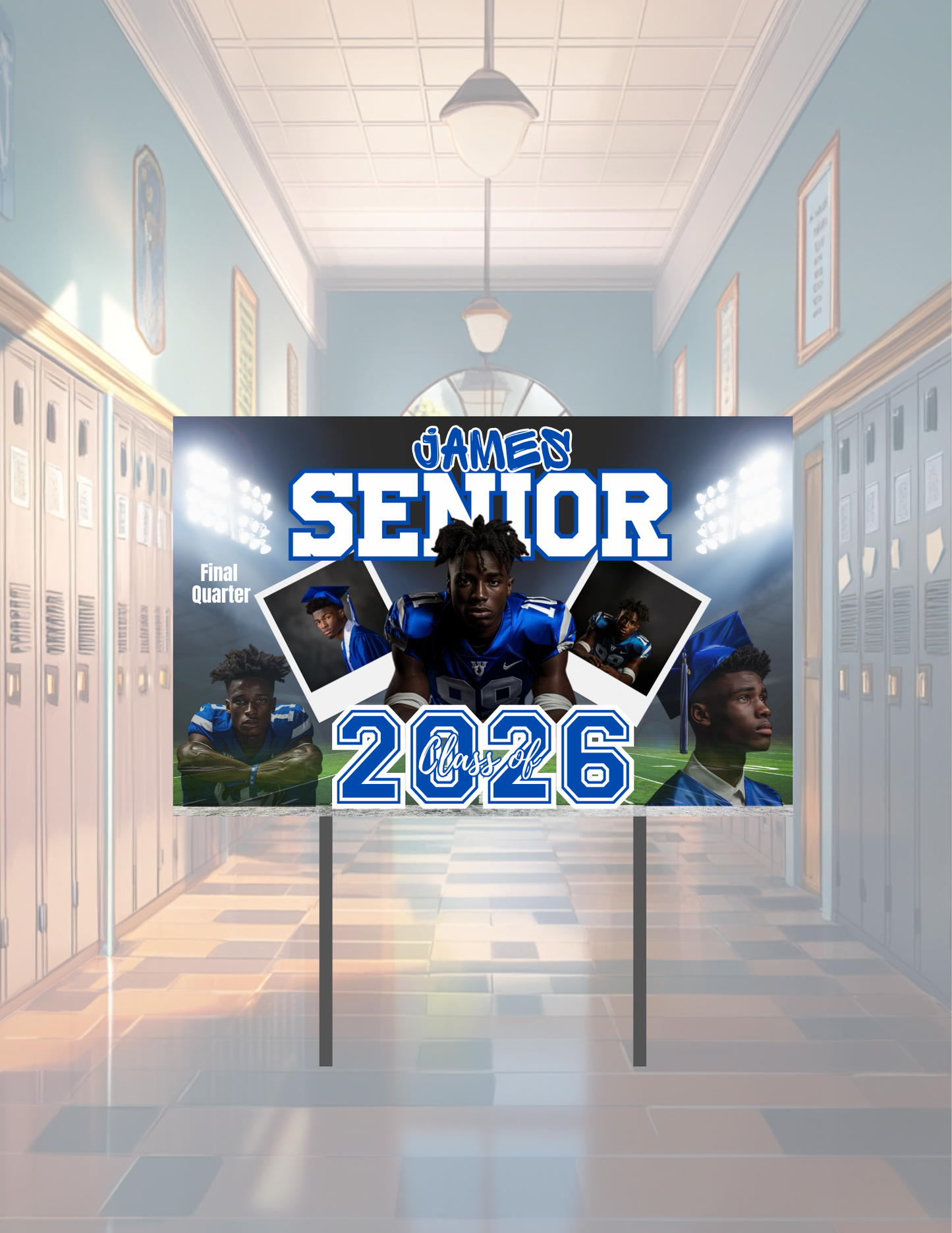 Senior Graduation Yard Sign | Custom Photo Yard Sign | Class of 2026 Lawn Sign | Personalized Graduation Party Decoration