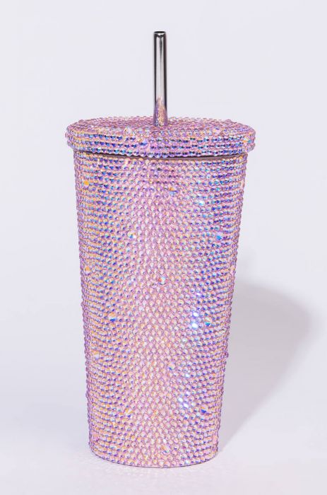 Bling on the Go: Custom 24oz Insulated Travel Tumbler